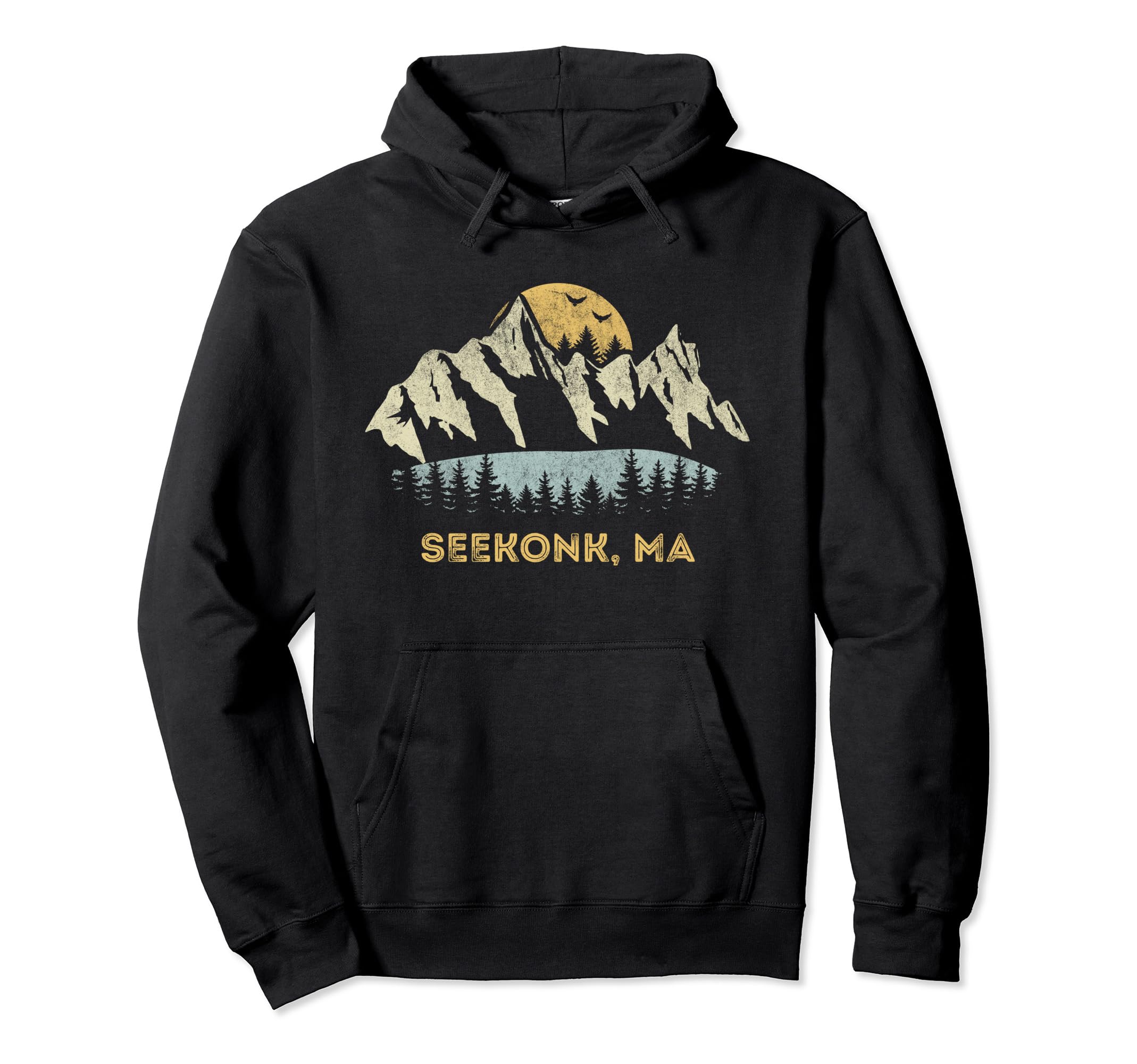 Seekonk Massachusetts Mountain Sunset Sunrise MA Pullover Hoodie