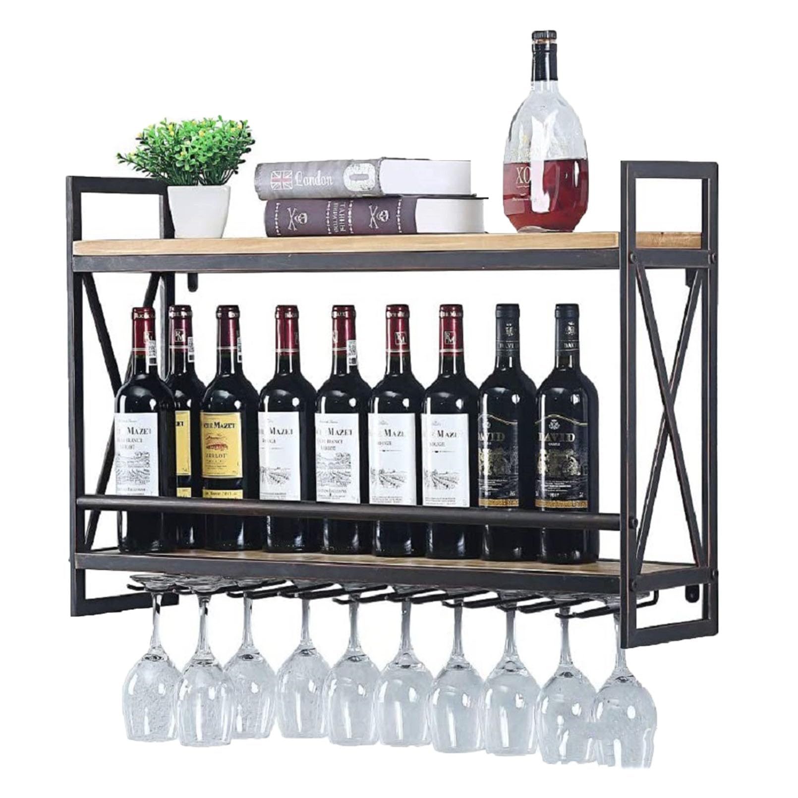 Rangement range support bouteille de vin JATIBOSH pour ranger la cuisine