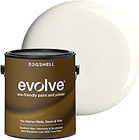 Vista 21 de EVOLVE Pintura e imprimación para interiores, cáscara de huevo (blanco alabastro), 1 galón, cobertura de una capa, excelente oculto, bajo contenido