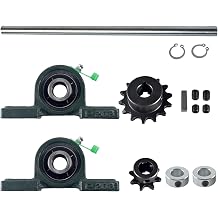 Silver Galvanized Jackshaft Go Kart Minibike Complete Jackshaft Kit 5/8" X 14" 40/41/420 Chain