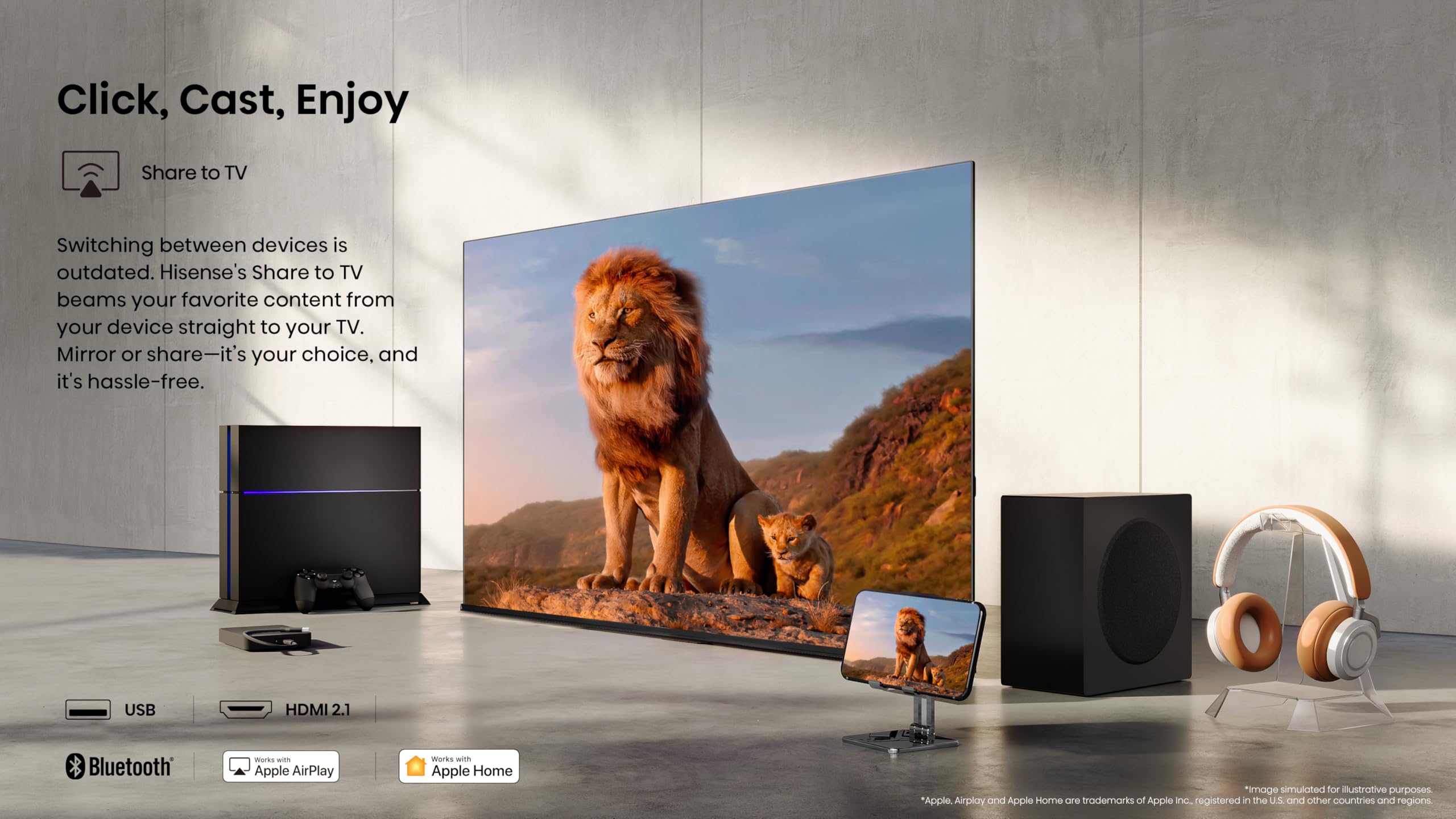 Hisense LED 43" 43A6Q UltraHD 4K Dolby Audio VIDAA