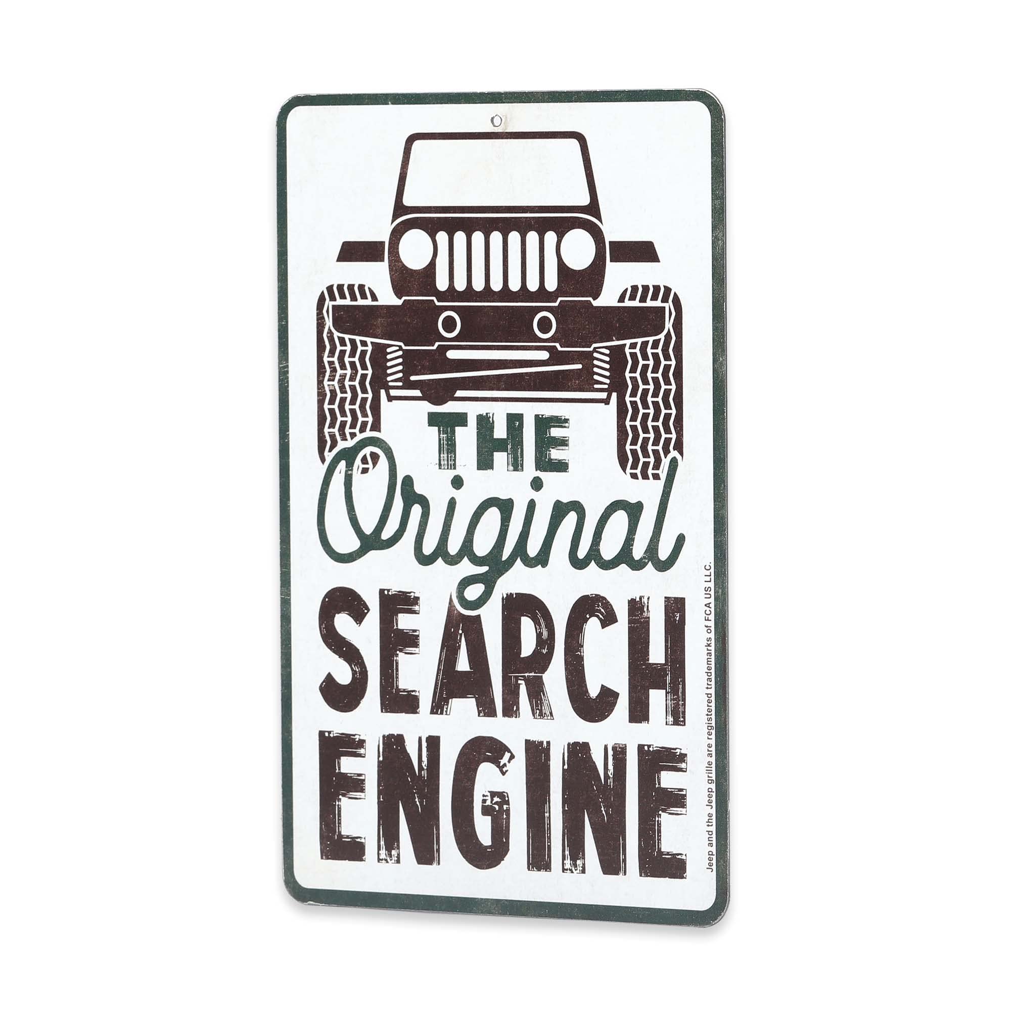 Amazon.com: Open Road Brands Jeep The Original Search Engine Metal Sign -  Funny Vintage Jeep Wall Art for Man Cave, Garage or Shop : Home & Kitchen