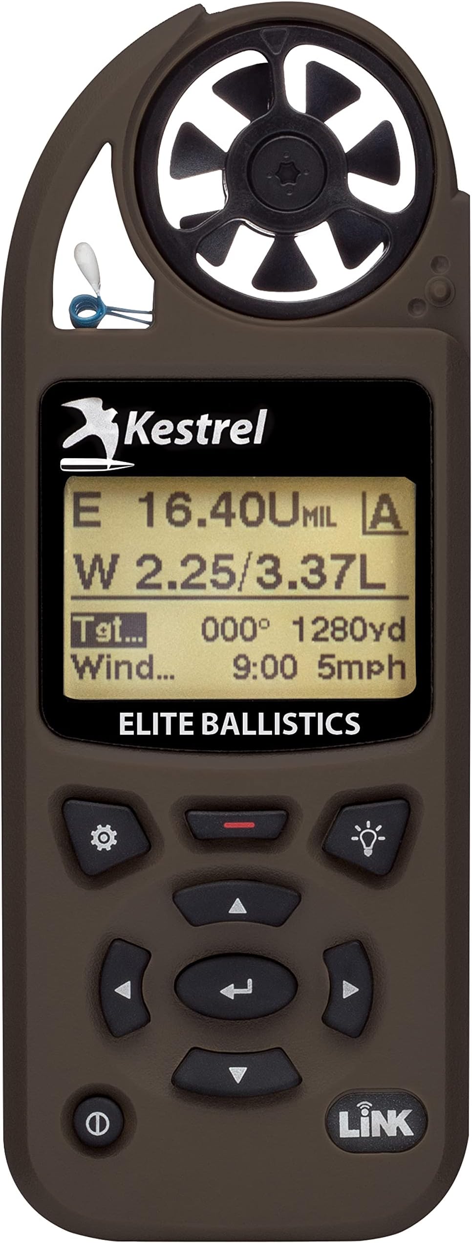 Elite Weather Meter with Applied Ballistics and Bluetooth Link, Flat Dark Earth