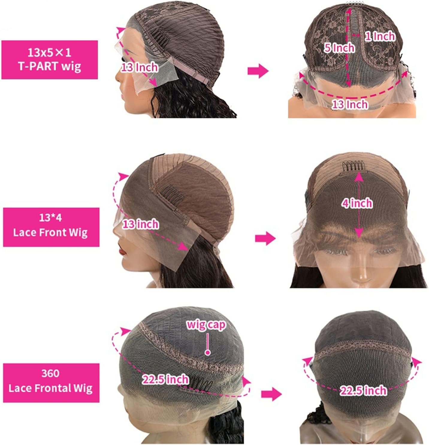 Women Wigs Brazilian Loose Deep Wave Lace Wig 14-32 Inches Lace Frontal Wig HD Transparent Lace Frontal Human Hair Wigs for Women Remy Human Hair Lace Wig Human Hair Wig (32inches 13x5X1 Lace Wig 180)
