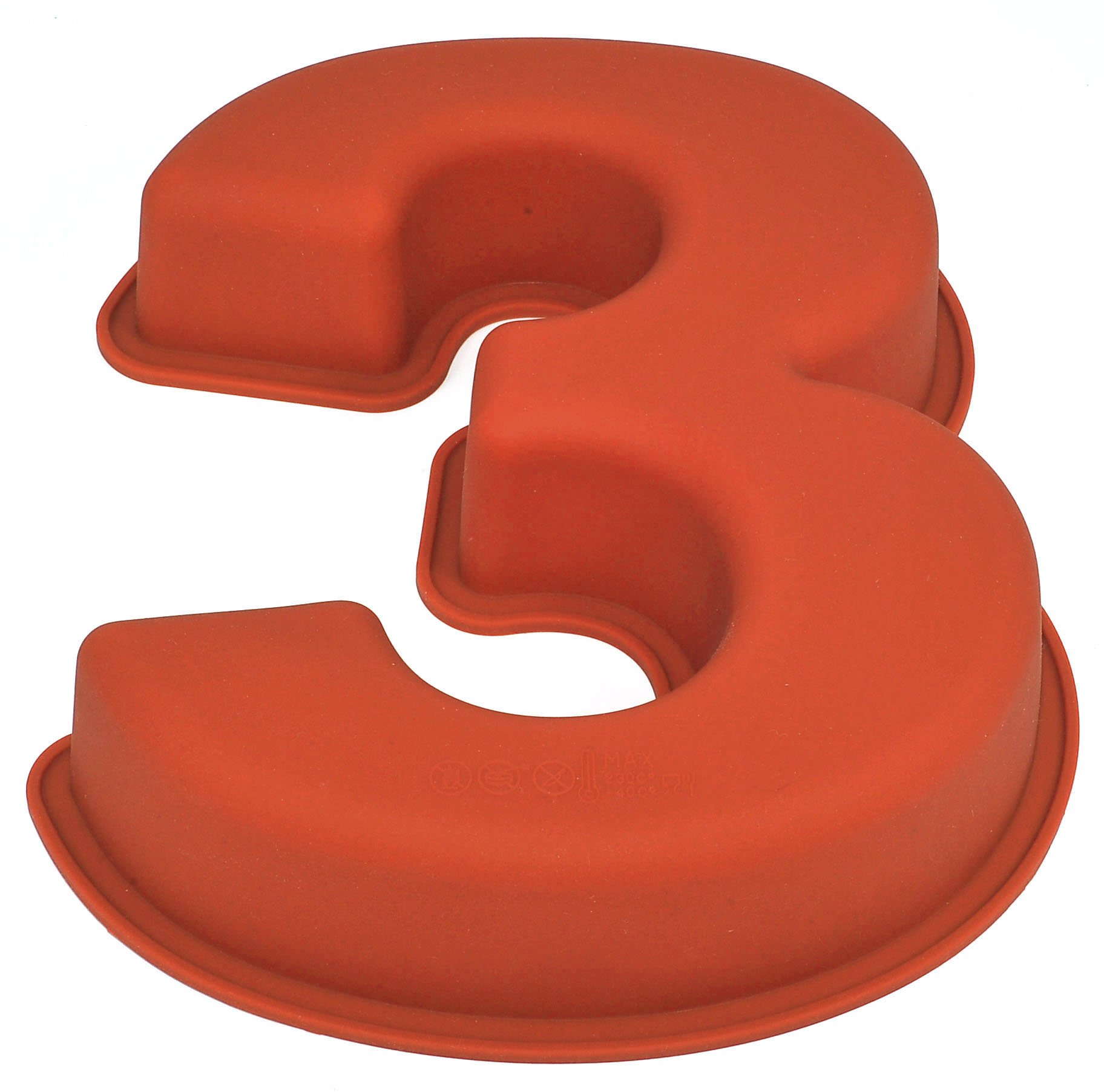 Selecto Bake Number Cake Tins Silicone, Number 1 Cake Tin Mould, Large Silicone Number Cake Moulds, Baking Pans for Birthday and Anniversary, BPA Free, Non-Stick (3)