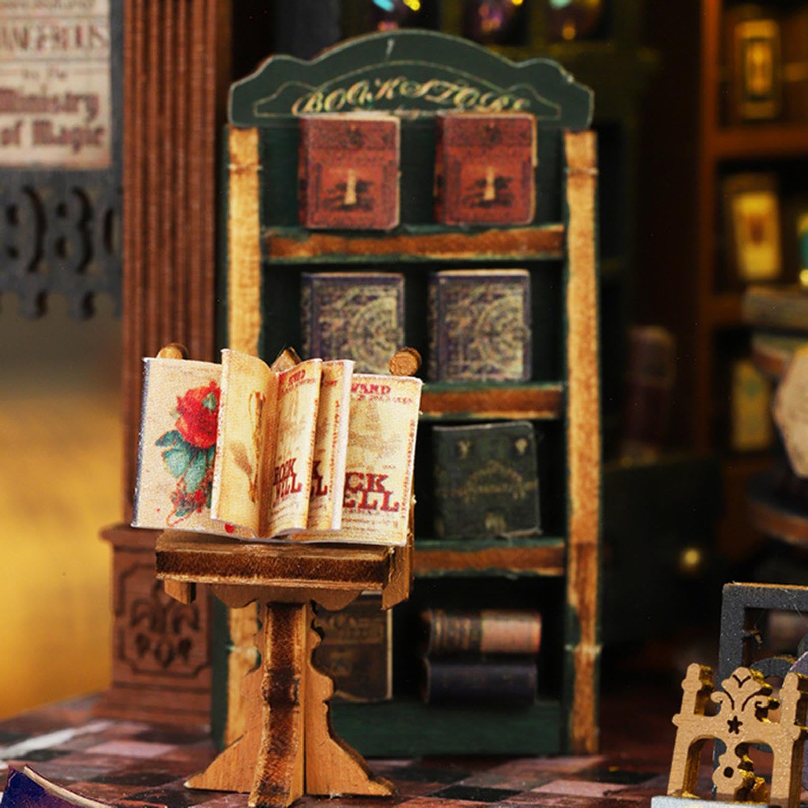 Kit fai da te per regali di case delle bambole in miniatura in legno per ragazze, per ispirare la creatività e imparare la coordinazione -mano e