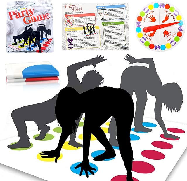 Twisting Party Game Mat, Balance Floor Game Mat, Twistre Game Mat for Kids, Floor Gaming Pad Mat, Family Team Game, Party Game, Puzzle Games, Balance Skills Game for Kids and Adults