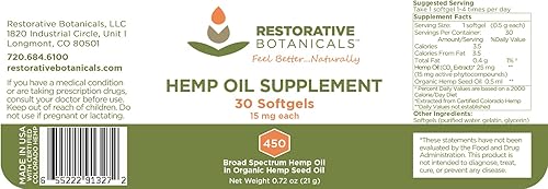 Miniatura 2 de Suplemento de aceite de cáñamo cápsulas blandas - 15 mg - 30 unidades