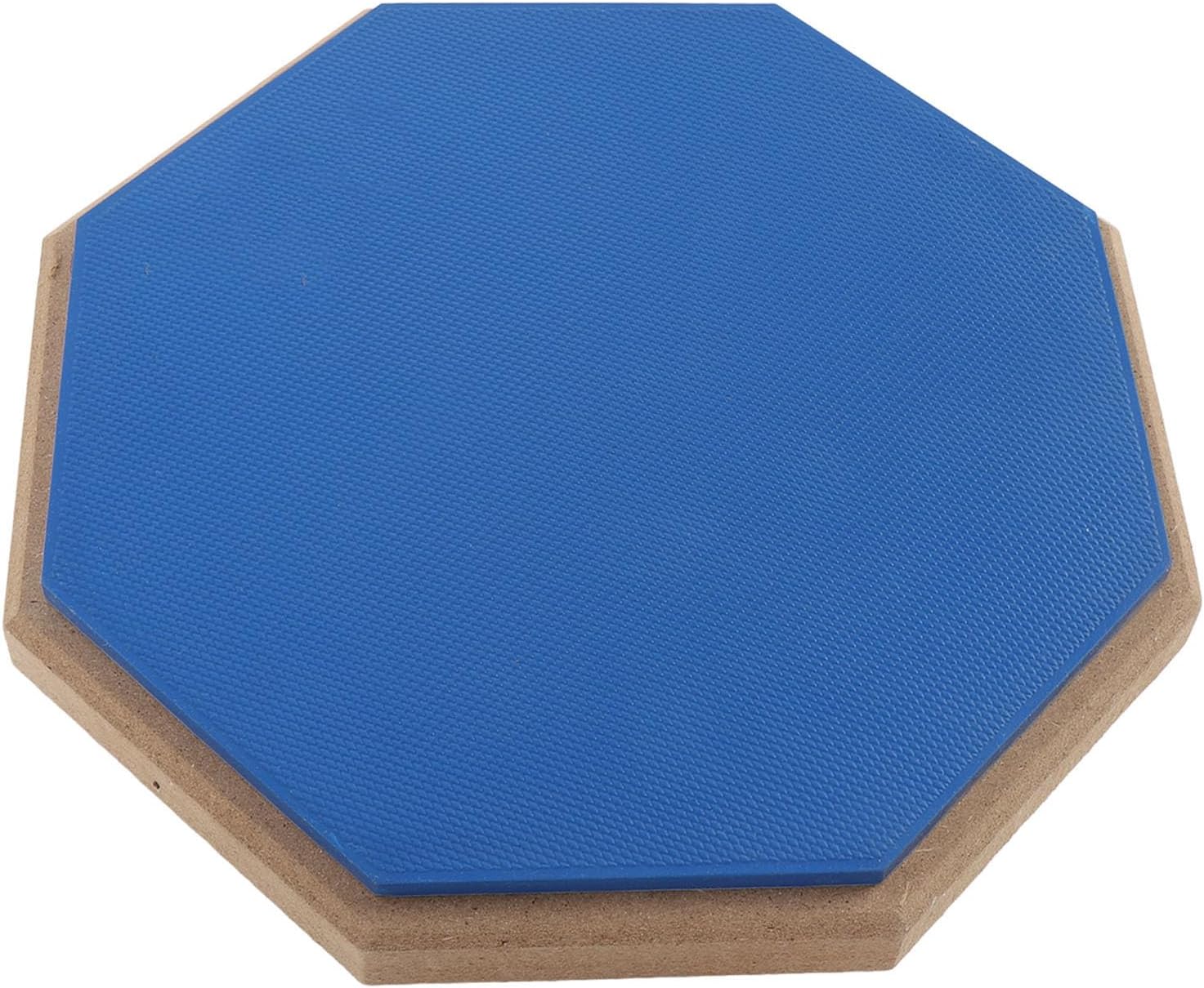 Irfora 8 Inch Rubber, Silent Drum Practice Pad with 2 Pairs of Drumsticks, Practice Mat for Drummers with Realistic Rebound and Non Slip, Soundproof Performance for Home and Outdoor (Blue)