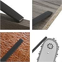 Vista 4 de Lima plana de 6 pulgadas de longitud, lima de mano de acero de alto carbono con mango ergonómico para remover, refinar, dar forma y raspar proyectos