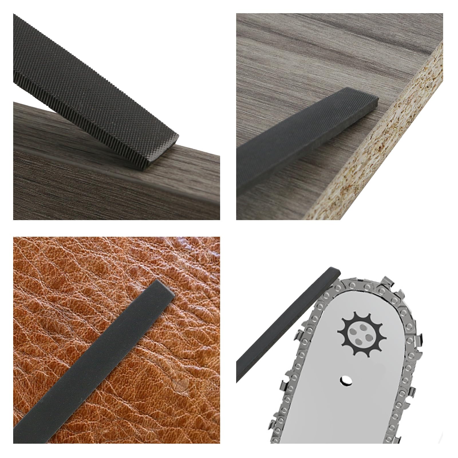 Lima Piana A Doppio Taglio 15 Cm – Acciaio Al Carbonio Per Legno, Metallo, Plastica – Senza Manico (1 Pezzo)