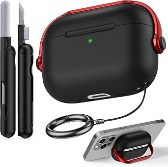 Case for Apple Airpods Pro 3 Black+Red