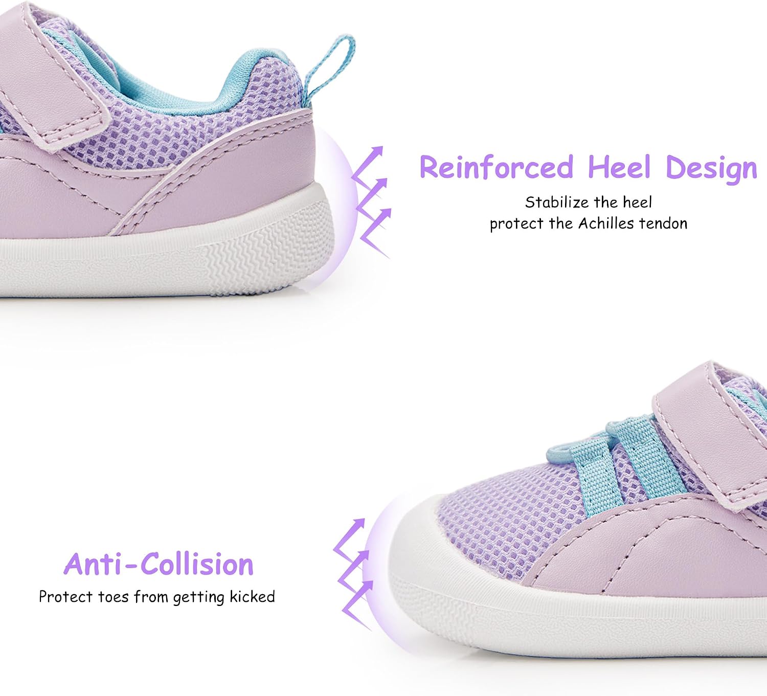 Baby Shoes Boys Girls First Walking Shoes Wide Toe Box Barefoot Zero Drop Infant Shoes Lightweight Nonslip Soft Breathable Toddler Sneakers 6-24 Months