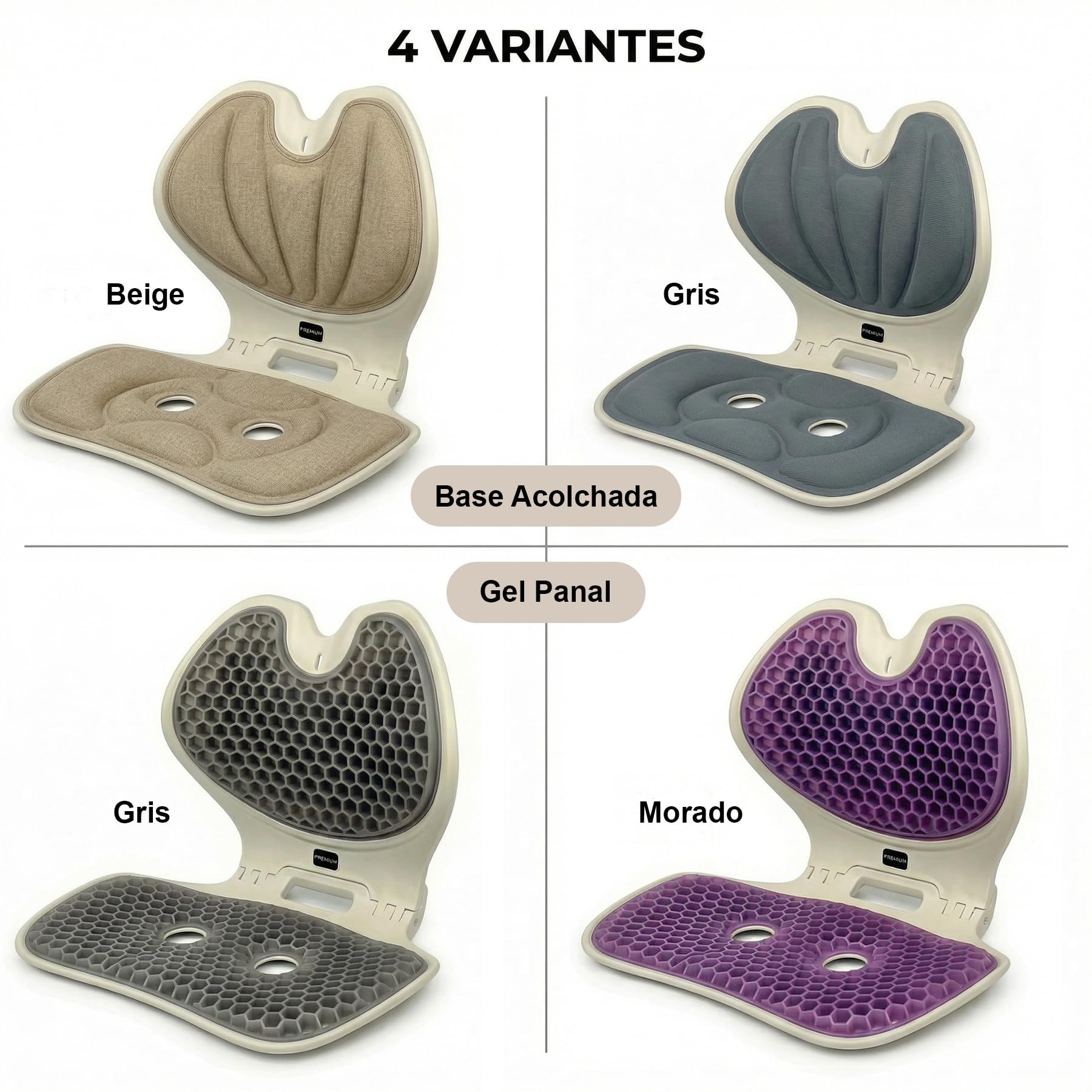 Siège Pliable avec Dossier Premium 200 kg · Support Intégré et Base Stable · Léger et Portable 1,15 kg · Mousse ou Gel · Idéal pour Bancs, Gradins et Extérieur (Mousse Rembourrée, Beige)