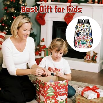 Roblx Backpack School Bag Boys Teen- Roblx Rucksack with Adjustable Shoulder Straps, Students Schoolbag Anime Book Bags, Kids Schoolbag Backpack Gifts for Game Fans Children Lightweight High Capacity