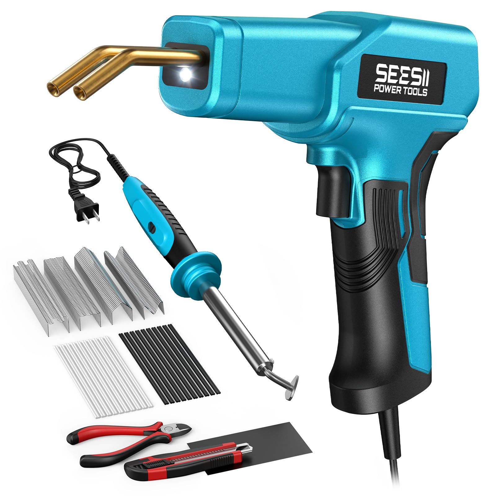 SEESII 2-in-1 150W Plastic Welder Welding Kit (20-Piece)