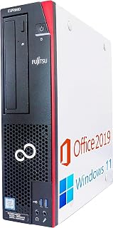 【整備済み品】富士通 デスクトップPC ESPRIMO SFFシリーズ Windows11Pro 第8世代Corei3-8100 メモリ8GB SSD256GB 無線WIFI＆Bluetooth Office2021 DVD FUJITSU VL-B24-8T 23.8液晶セット