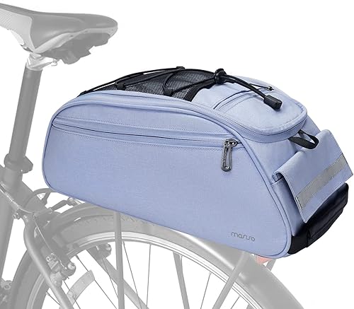Miniatura 2 de MOSISO Bolsa de maletero para bicicleta, bolsa impermeable para asiento trasero de bicicleta, bolsa de almacenamiento para el sillín, bolsa de azul