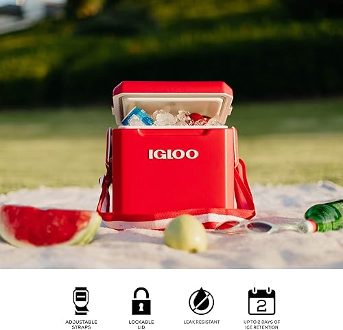 Miniatura 2 de Igloo Enfriador estilo picnic con etiqueta de 11 cuartos de galón demasiado atado