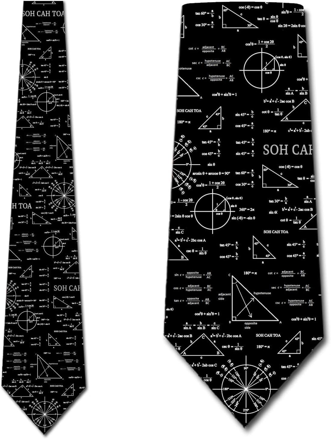 Three Rooker Math Ties Mens Teacher Necktie Trigonometry Tie