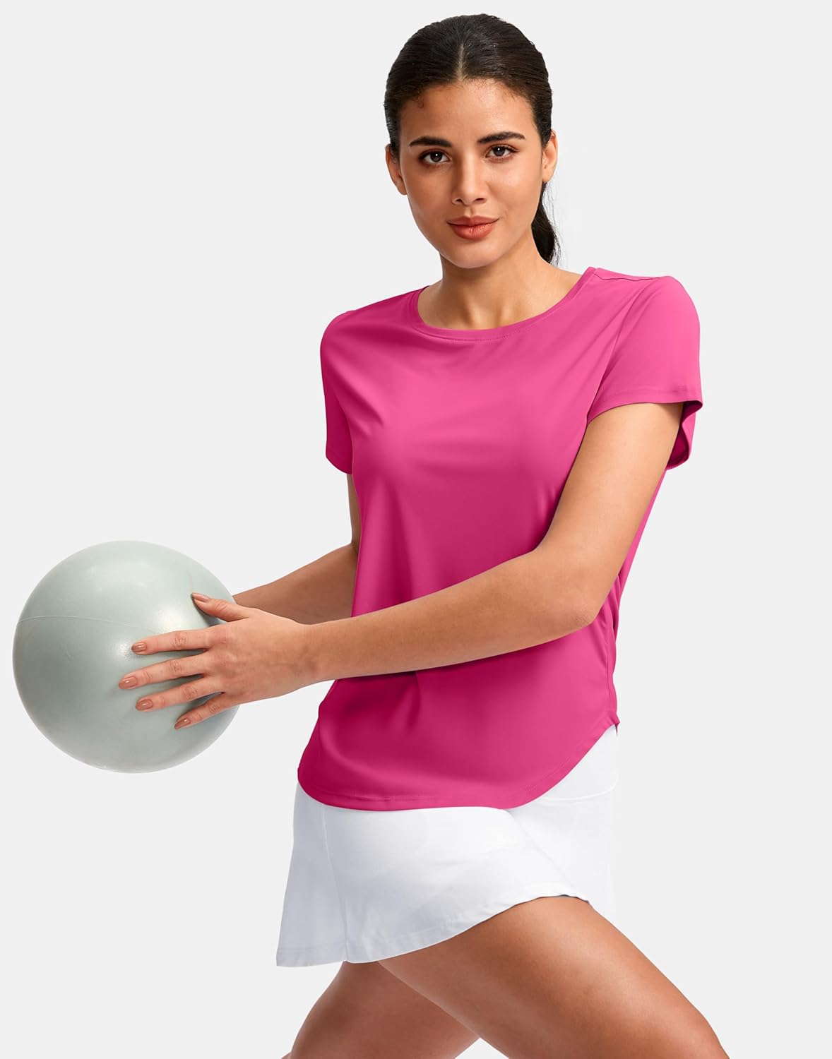 G Gradual Women's Workout Tops Short Sleeve Lightweight Athletic Yoga Running Shirts Loose Fit Quick Dry Gym T-Shirts - Image 3