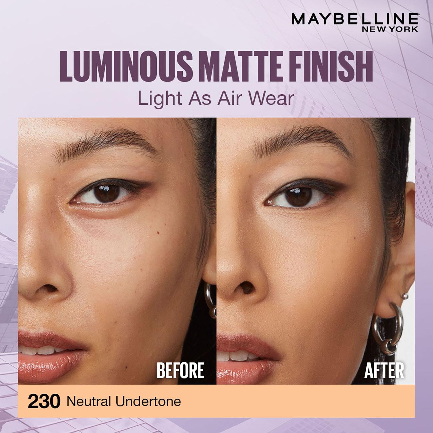71PkotToGVL._SL1500_ Maybelline New York Super Stay Lumi Matte Liquid Foundation, 230