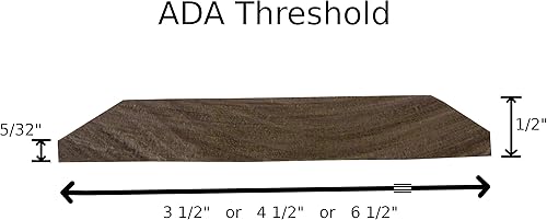 Miniatura 2 de Cumple con ADA - Umbral interior de madera maciza de 12 pulgadas de altura - HBP