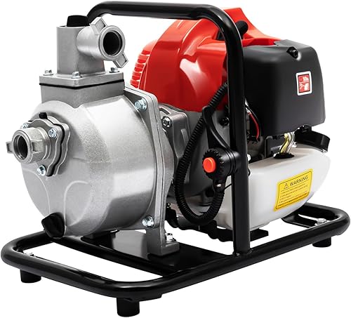 Bomba de transferencia de agua a gas de 2 tiempos, 1.7 HP, motor de gasolina de 40.2 cc, bomba de agua portátil de 1 pulgada, bombas de agua Bomba de transferencia de agua a gas de 2 tiempos, 1.7 HP, motor de gasolina de 40.2 cc, bomba de agua portátil de 1 pulgada, bombas de agua