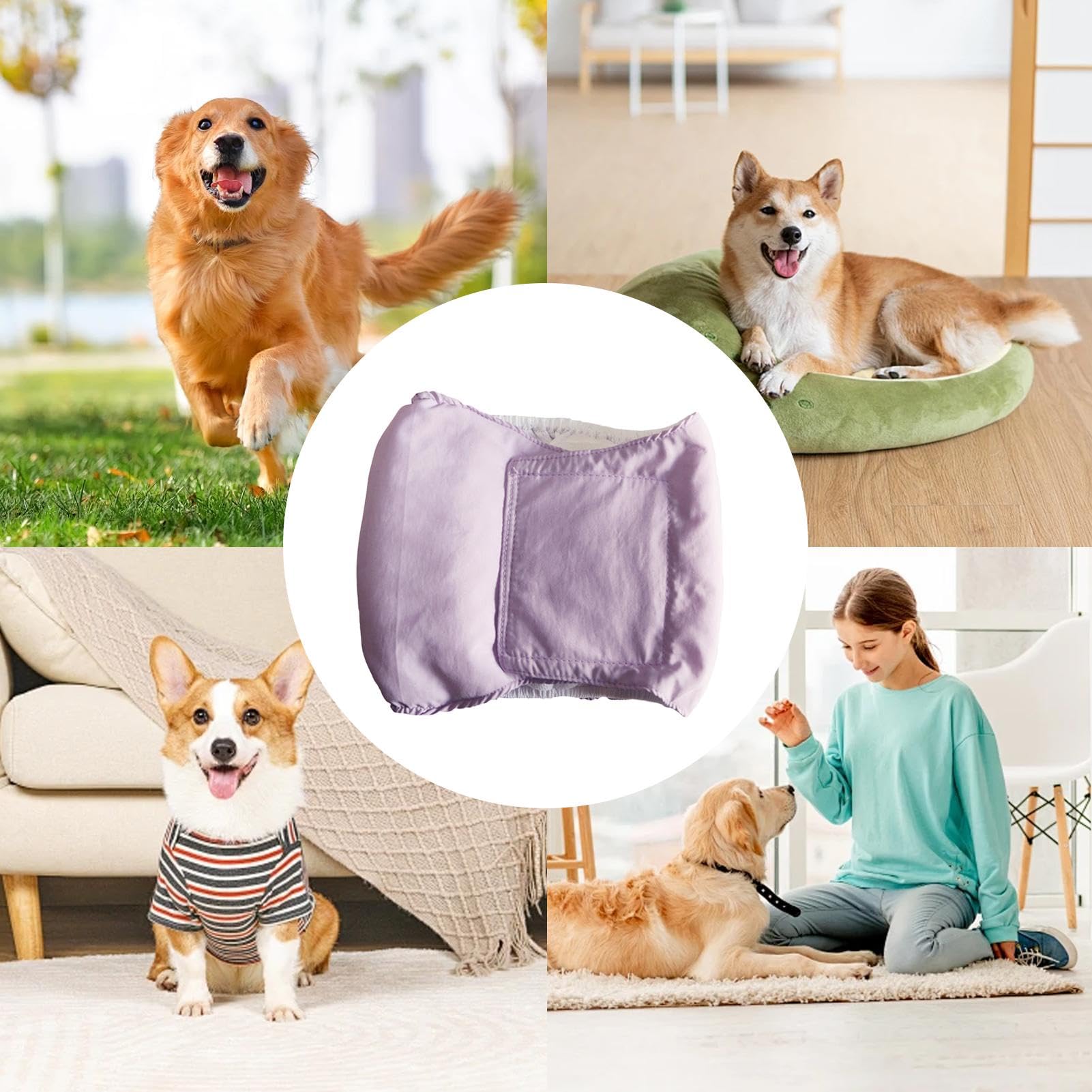Pannolini per cani di piccola taglia, pannolini per cani femminili | lavabili - Pannolini traspiranti ad asciugatura rapida per cani e bambine | a prova di perdite ad asciugatura rapida