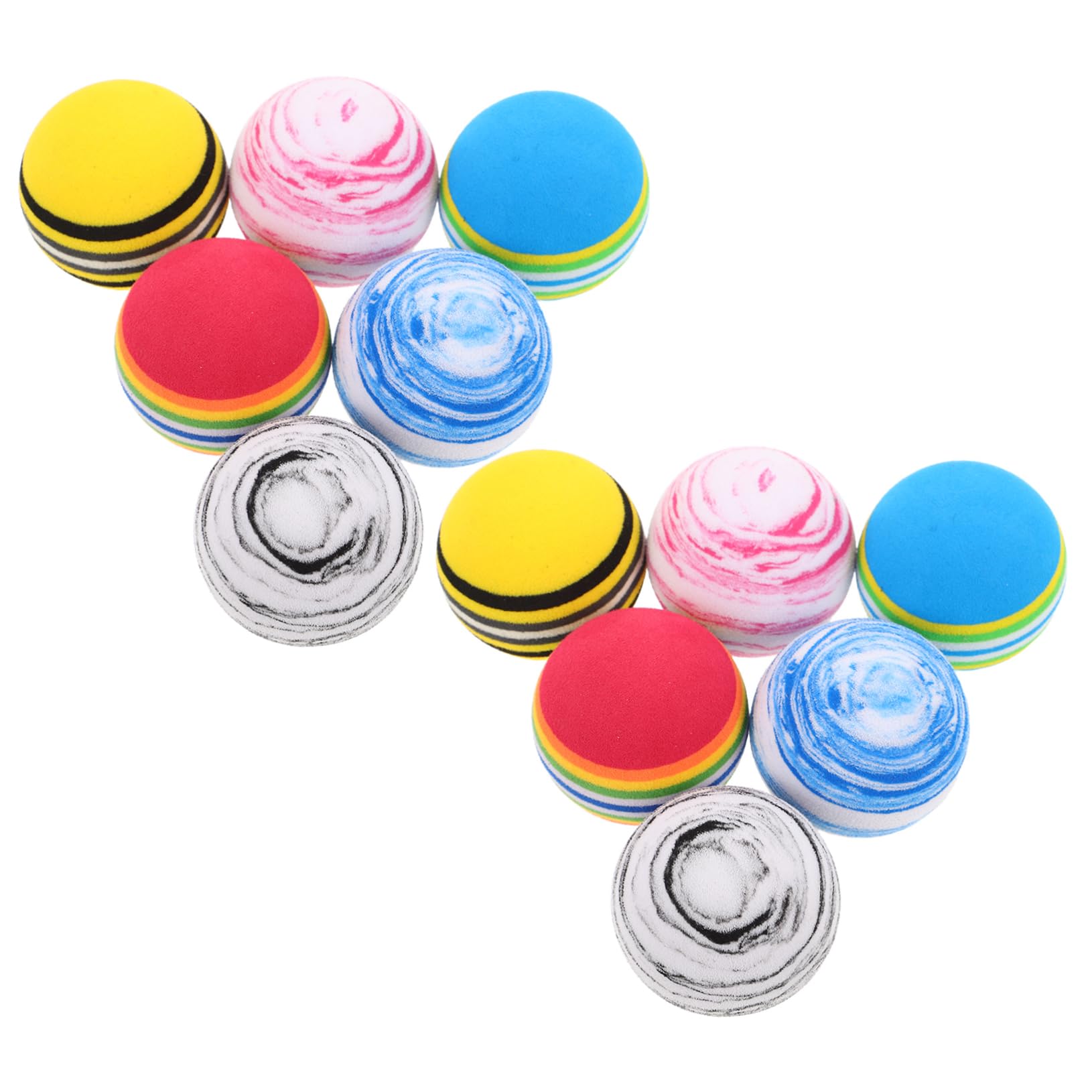 Mipcase 12pcs Indoor Golf Training Balls Soft for Practice Balls for Safe Swing Refinement Weatherproof Training for Outdoor Indoor Use