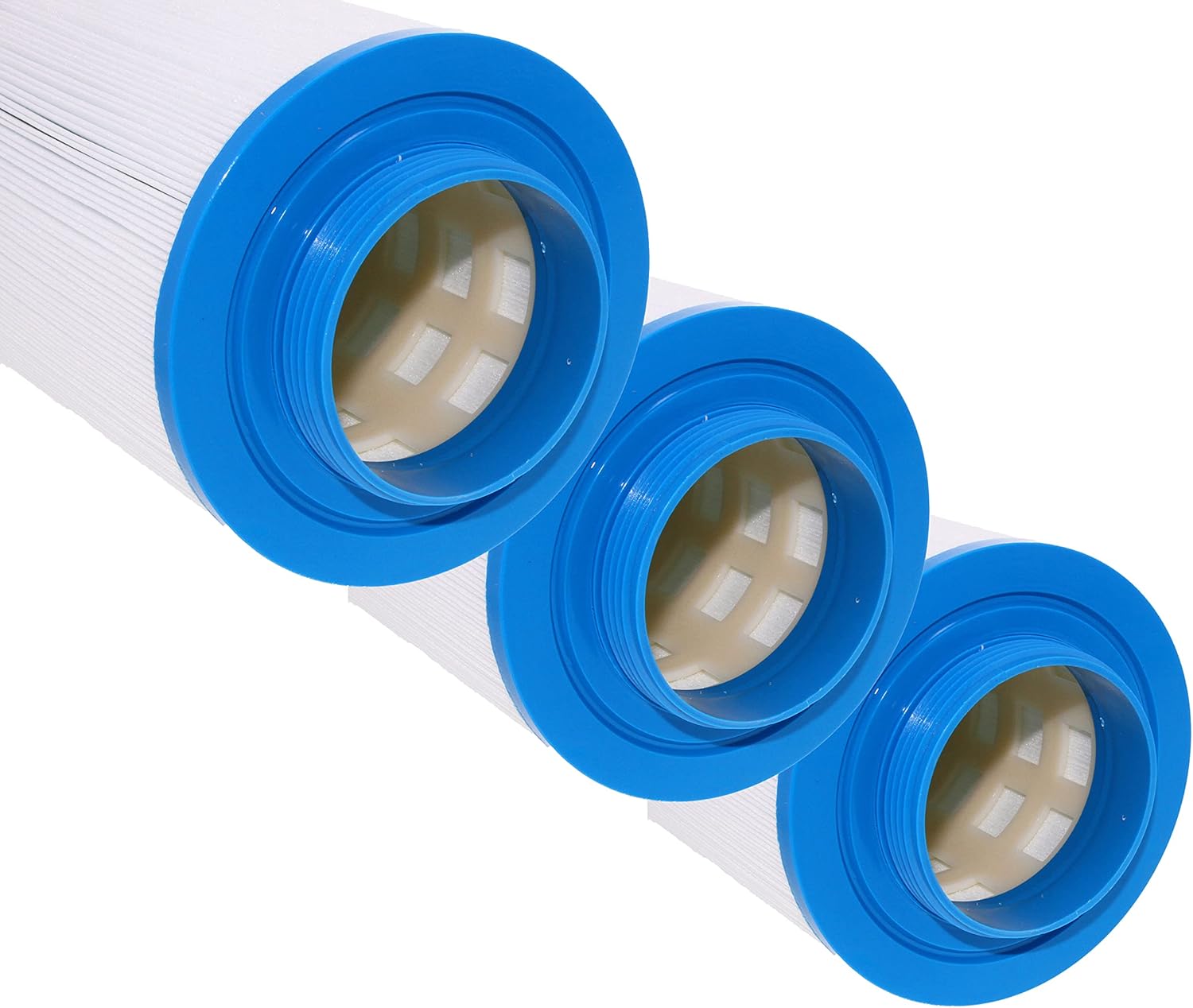 Neo-Pure PS-5F20-BB Pool and Spa Filter 5-3/8" x 7” Compatible with Unicel 5CH-203, Pleatco PLAS35 and Darlly 50201, Filbur FC0303 Hot Tub Replacement (3 Pack)