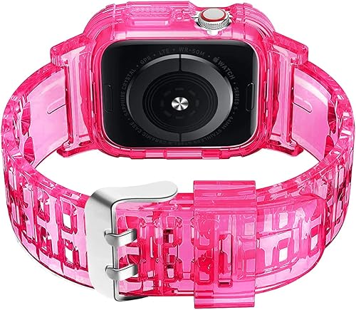 Miniatura 2 de Compatible con Apple Watch Band de 1.772 pulgadas, 1.732 pulgadas, 1.654 pulgadas, con funda antigolpes, correas deportivas para hombres y mujeres