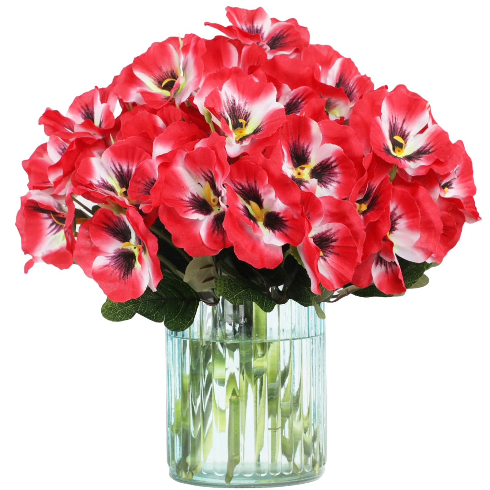 astylishome Faux Flowers that Look Real Red Artificial Flowers Fake Silk Flowers Bouquet Flower Centerpieces for Decoration Flowers Arrangement for Wedding Office Party Home Decoration 3417
