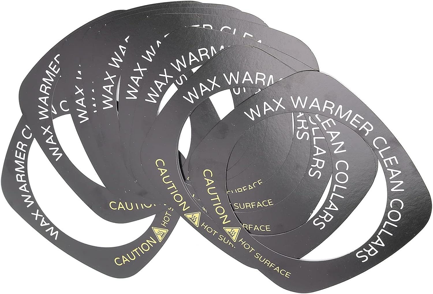 Brrnoo 10pcs Professional Wax Warmer Collar, Wax Heater Protective Ring Accessory for Most Standard Size Wax Heaters ()