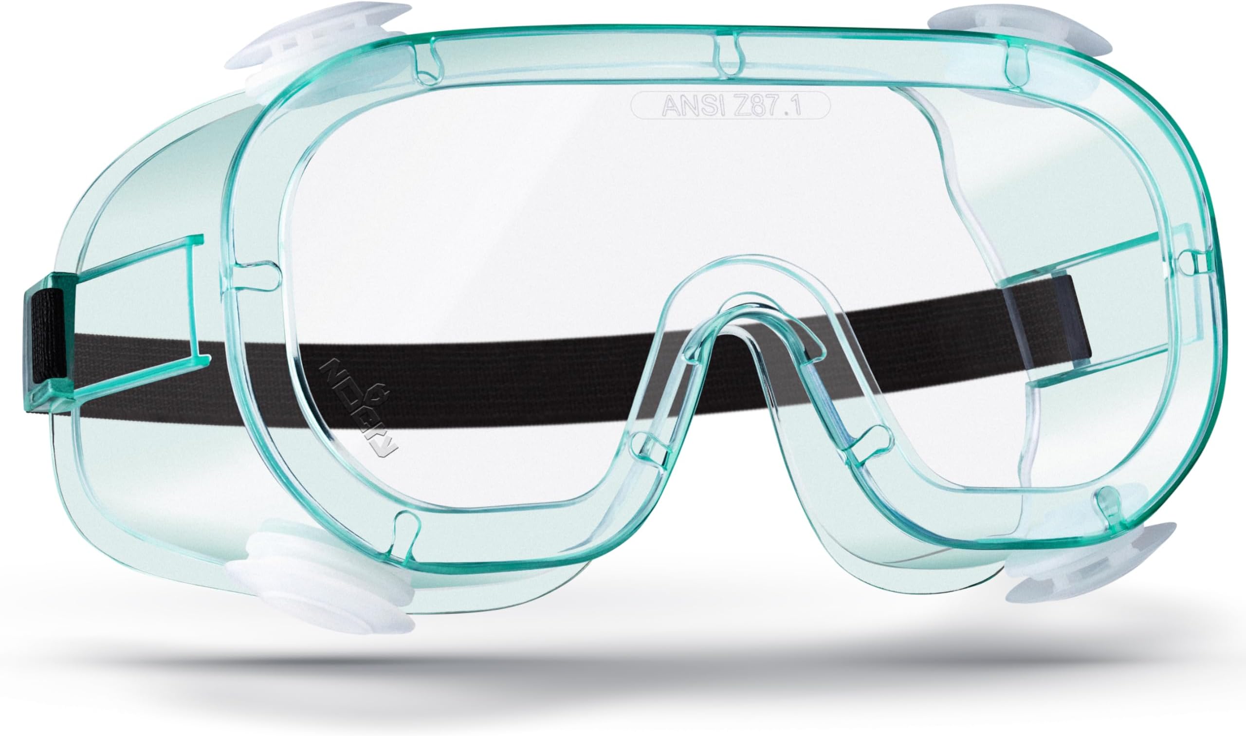 NoCry Vented Safety Goggles Over Glasses — Anti-Fog Eye Protection, Z87.1