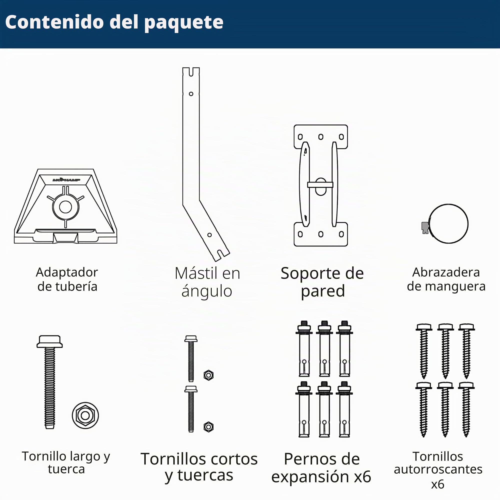 Starlink - Pivote de montaje en J de pared estándar 4/4X incluye adaptador de tubería Gen 3/V4 | Acero inoxidable