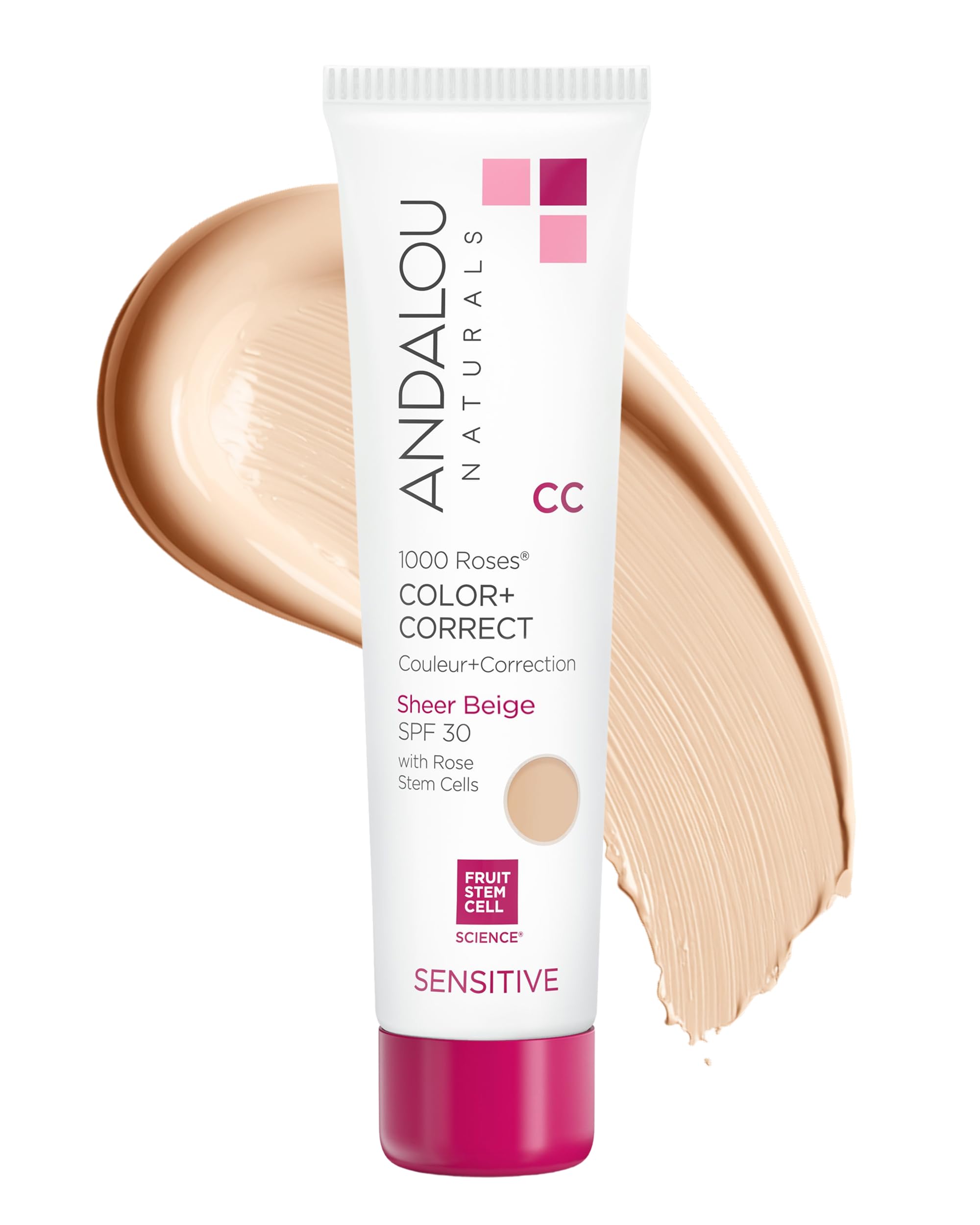 Amazon.com: Andalou Naturals 1000 Roses CC Color + Correct with