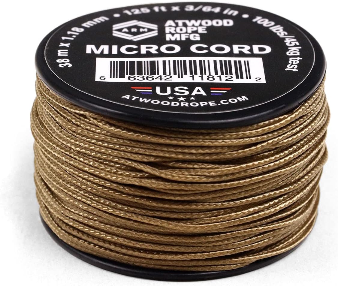 Atwood Rope MFG Micro Cord 125ft Tan