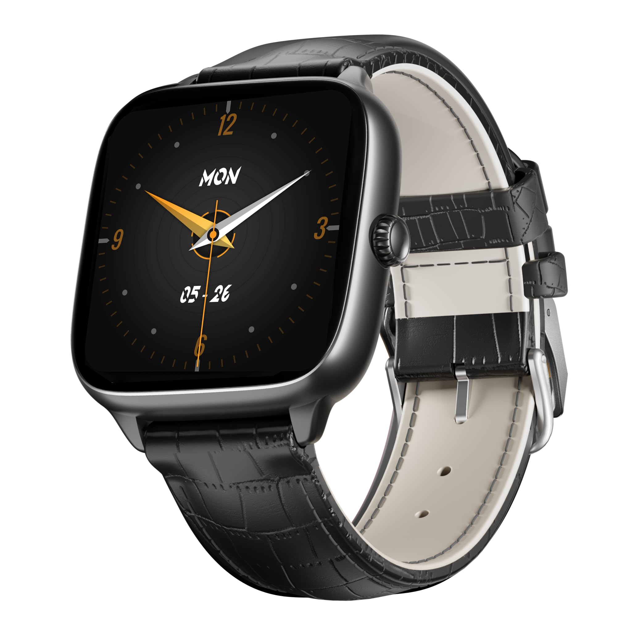 boAt Storm Verge, 1.72" (4.4 cm) Unisex Design, AuraVue Display with 20% Higher Brightness, Premium Metal Body, 80+ Sports Mode, Bluetooth Calling, *#