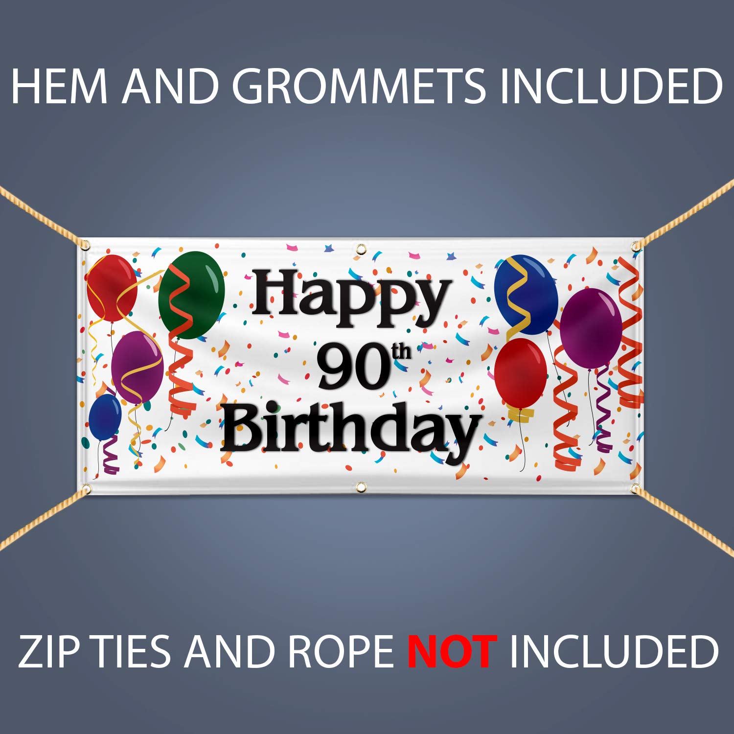 Personnalisé Joyeux 90th Anniversaire Y Bannière Voyage Tasse Poignée Nan Papy