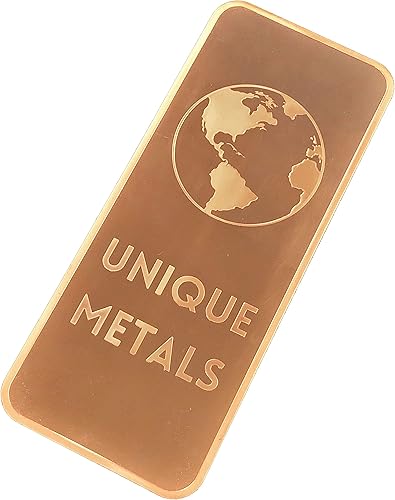 Miniatura 3 de 1 libra de cobre puro 999 con diseño de elementos metales únicos