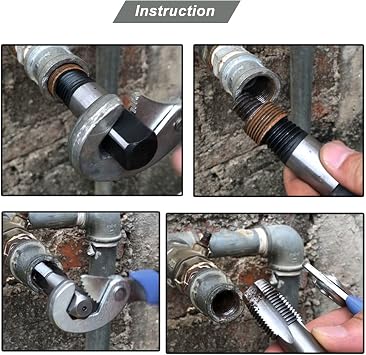 Maizoon 5pcs/set screw extractor kit damaged nut broken bolt water pipe remover sturdy plastic case plumbing tools home repair hardware accessory