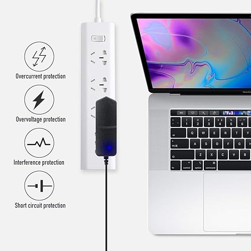 Miniatura 6 de Cable de fuente de alimentación de 5 V 1 A, adaptador de corriente máximo de 5 W, enchufe universal de cargador de pared, CA 100-240V a CC 5V 1A 5W,