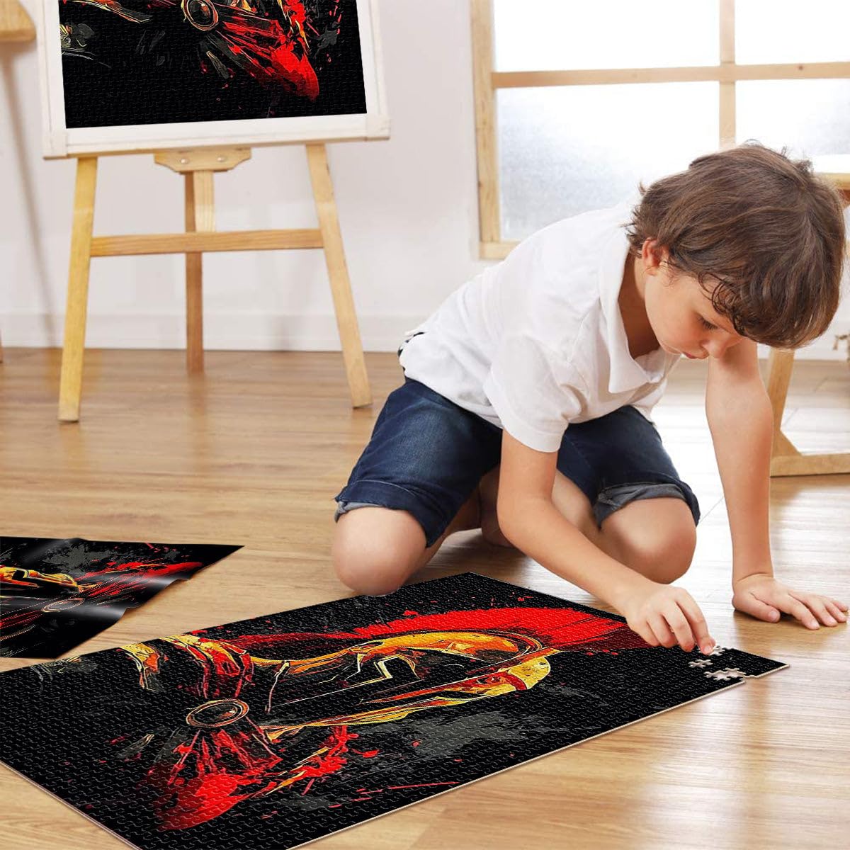 Puzzle 1000 pezzi per adolescenti soldato guerriero spartano Sfida di gioco educativo giocattolo Decorazioni e regali unici per la casa 52x38cm