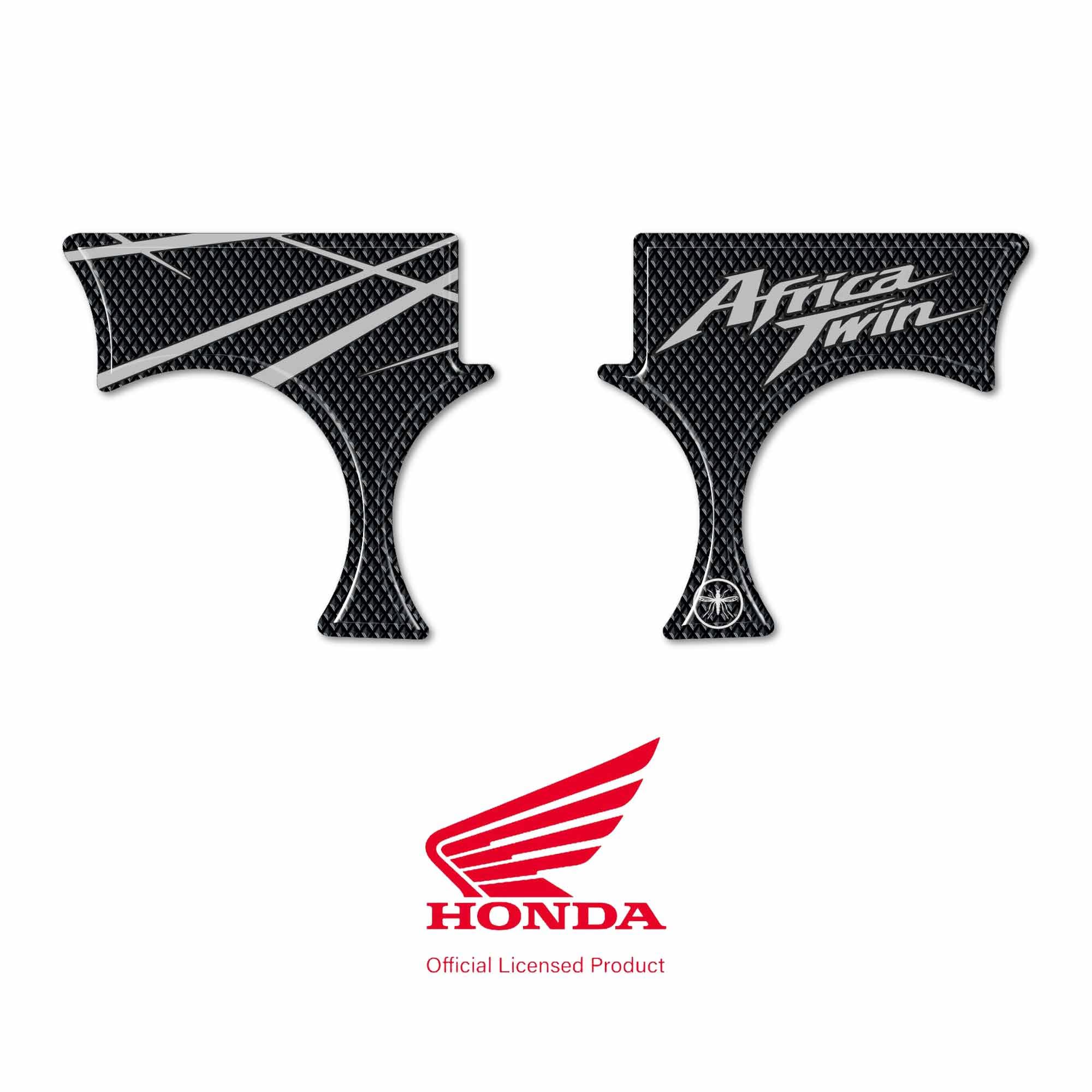 labelbike - Naklejka 3D na kierownicę Motocykla Dekoracja i Ochrona z oficjalną licencją Hondy w żywicy kompatybilna z HONDA AFRICA TWin 1000-1100 Wszystkie modele