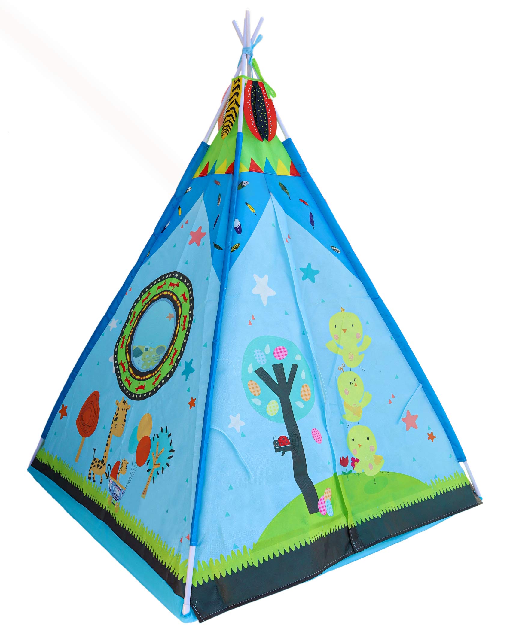Toyshine Lightweight Folding Indian Teepee Tent theme play house (Balls Not Included) for kid 2 years and up (color Multi) (B07NNQ2BZH) Amazon Price History, Amazon Price Tracker