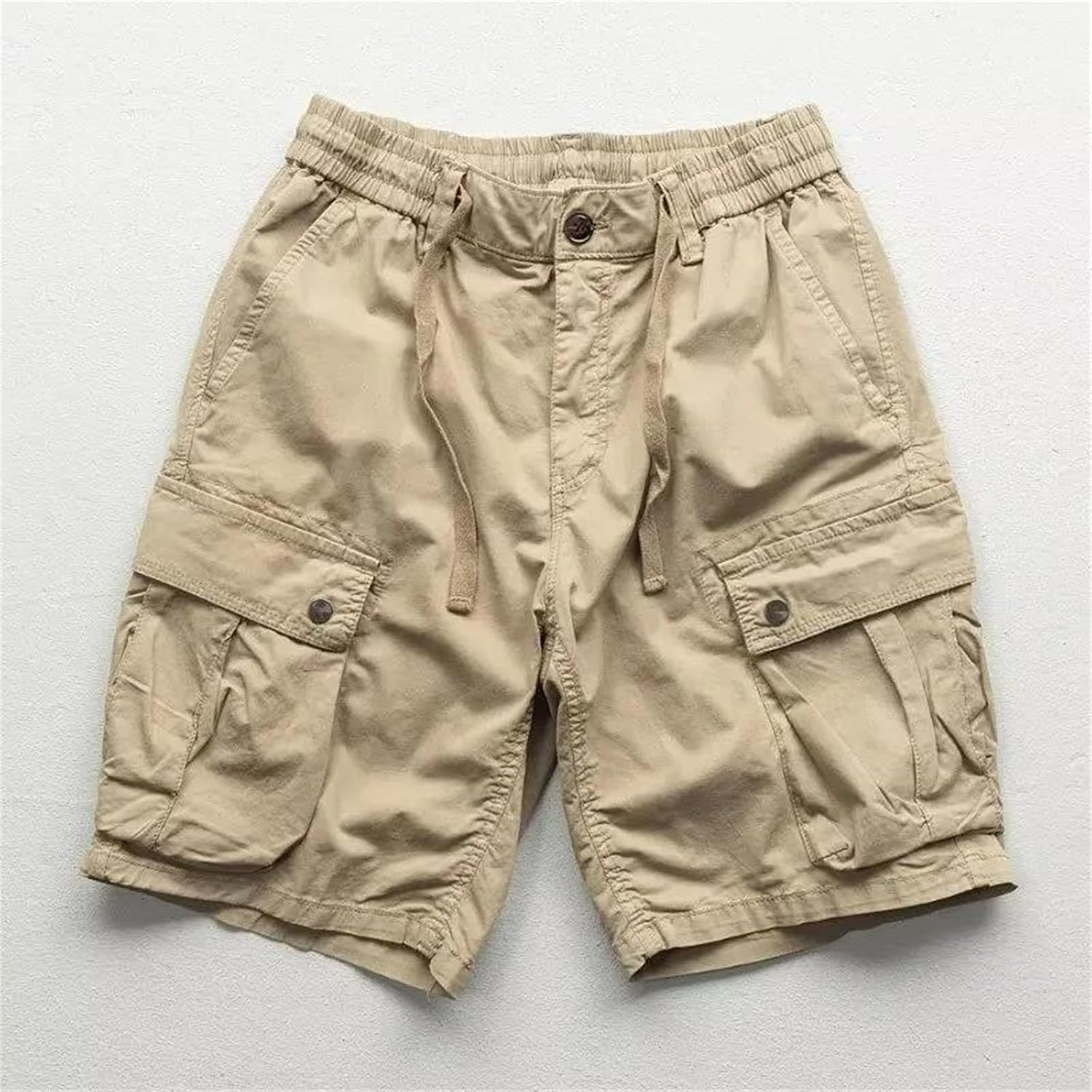 Mens Cargo Shorts Outdoor Sports Breathable Loose Fit Casual Knee Length Summer Lightweight Multi Pocket
