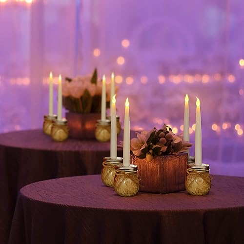 Miniatura 3 de Furora Lighting - Velas largas LED sin llama, para ventana, a pilas, velas eléctricas con función de temporizador de 6 horas