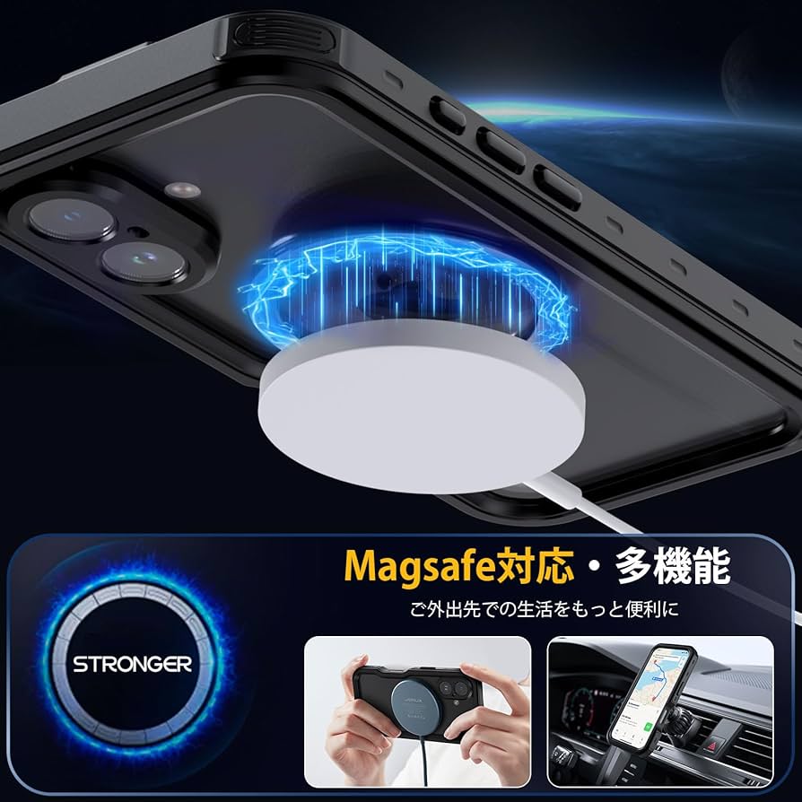 Amazon.co.jp: 【防水・米軍基準・MagSafe対応】UMITTOS iPhone