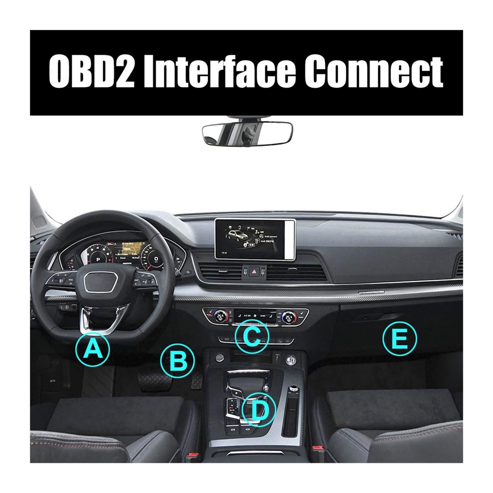 Scanner per Auto, Strumenti di diagnostica for auto Lettore codice OBD2 V100 Scanner OBD 2 Display digitale universale